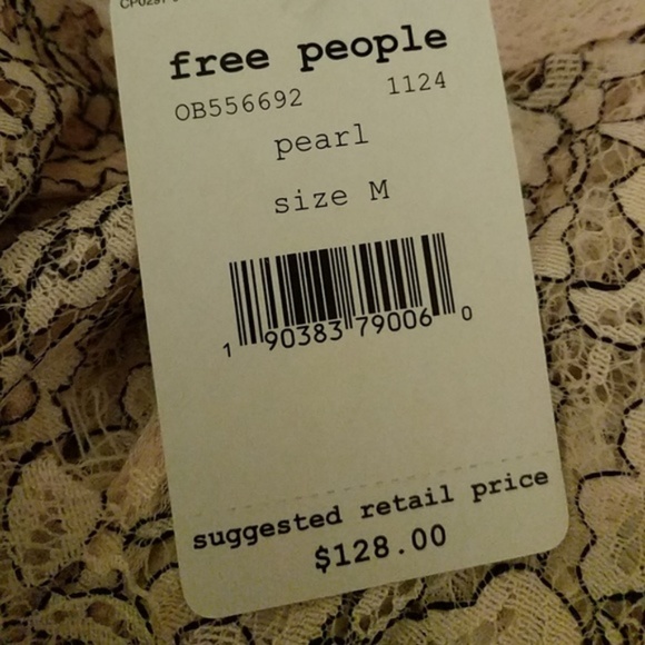 Free People Tell Tale Lace Dress Pearl - Picture 3 of 7